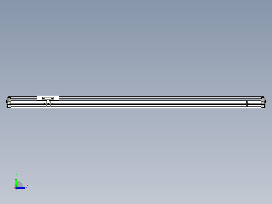 Toyo东佑达直线模组-ETH14-1250-M左视图
