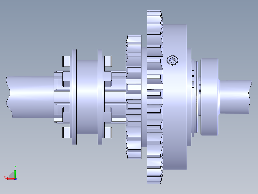 WH型滑块联轴器后视图