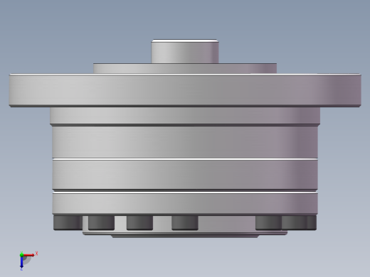 谐波减速器SolidWorks模型俯视缩略图