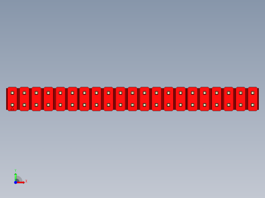 彩色公头100mil（2.54mm）系列-DS1021_red_2x21p_100mil_Type19_rev1.0前视缩略图