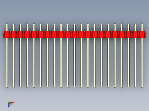 彩色公头100mil（2.54mm）系列-DS1021_red_2x21p_100mil_Type19_rev1.0俯视缩略图