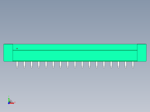 DEGSON 15EDG（公头） 3.81mm 螺钉锁紧，插拔式接线端子 FullPack-15EDGVM-3.81-17P-14-00AH前视缩略图