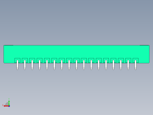 DEGSON 15EDG（公头） 3.81mm 螺钉锁紧，插拔式接线端子 FullPack-15EDGVM-3.81-17P-14-00AH后视缩略图
