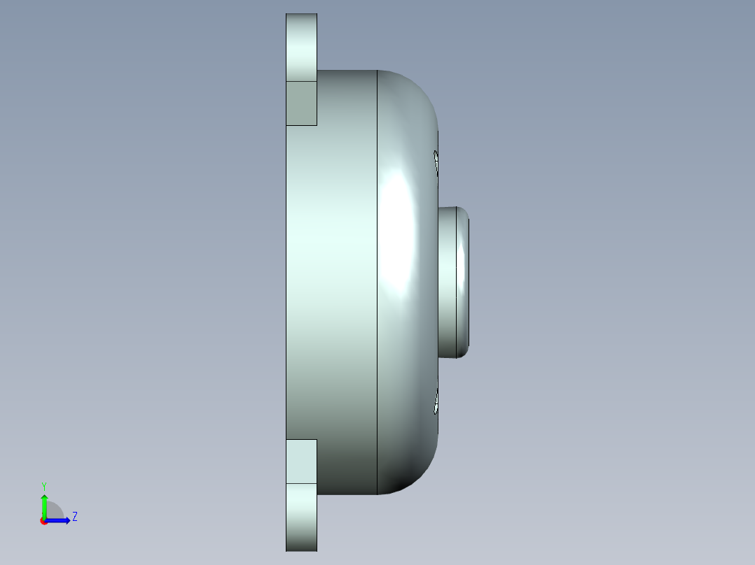 农用风车稻谷筛选机左视图