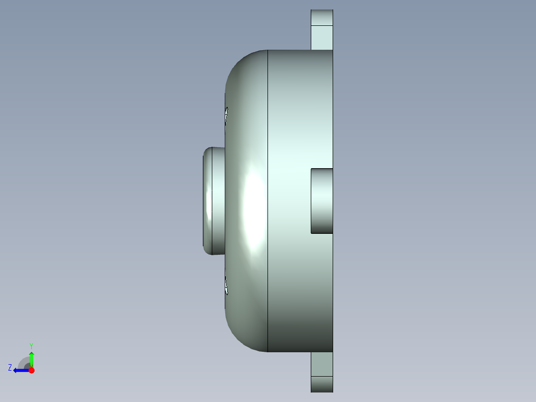 农用风车稻谷筛选机右视图