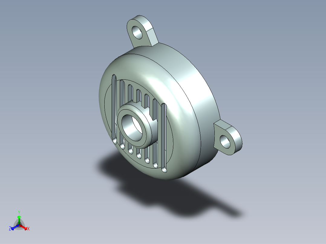 农用风车稻谷筛选机正等轴测图