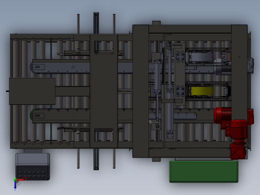 韩国全自动封箱机（上下驱动上下封）俯视缩略图
