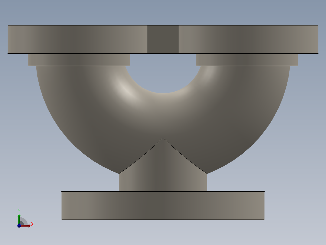 安全阀体前视图