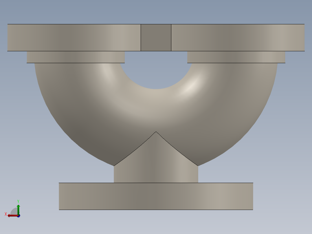 安全阀体后视图