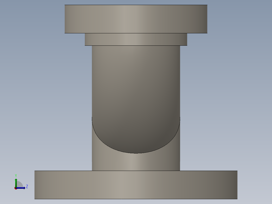 安全阀体左视图