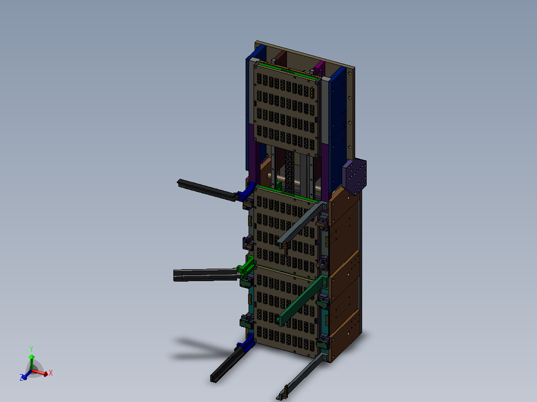 可以进行储料，上料，收料的经典机构功能