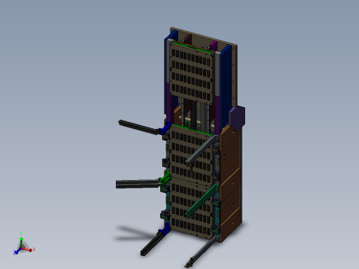 可以进行储料，上料，收料的经典机构功能