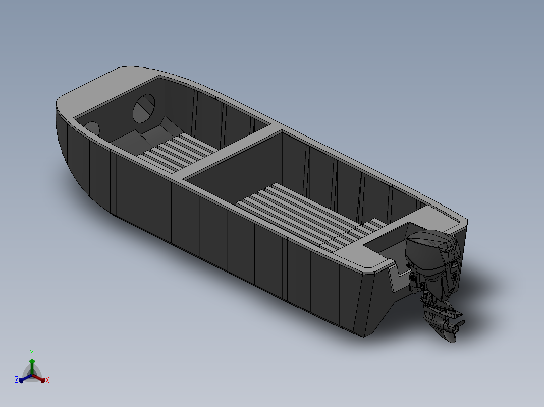 木质电动船设计模型151944===30
