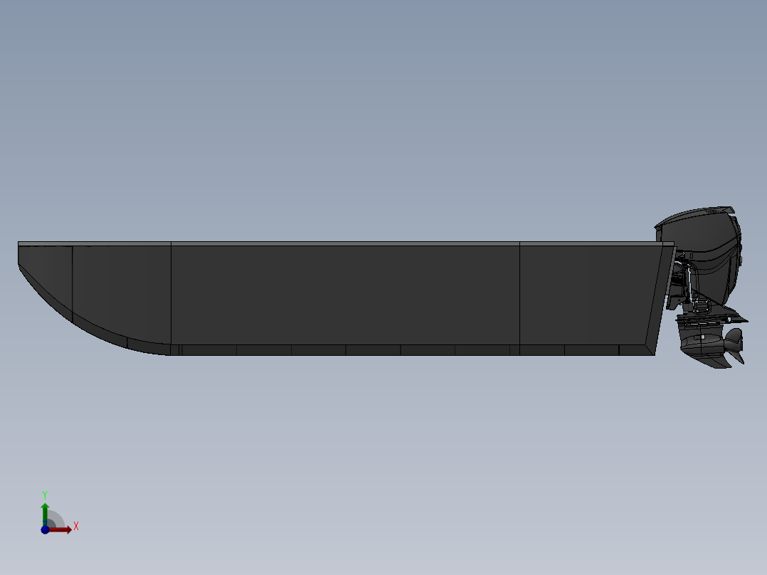 木质电动船设计模型151944===30前视图