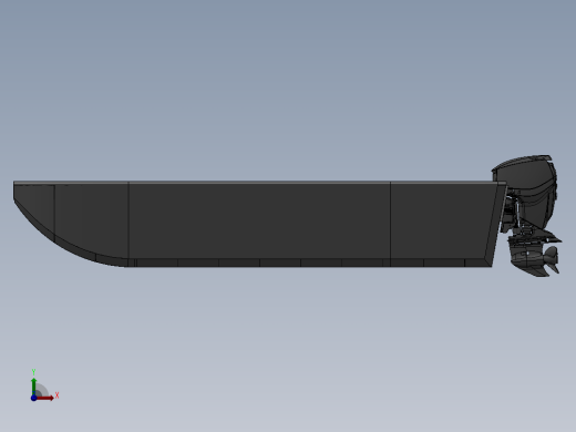 木质电动船设计模型151944===30前视缩略图