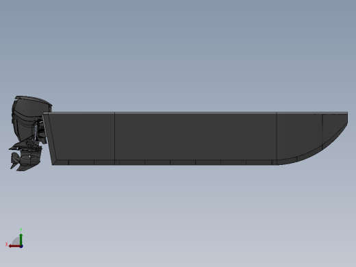 木质电动船设计模型151944===30后视缩略图