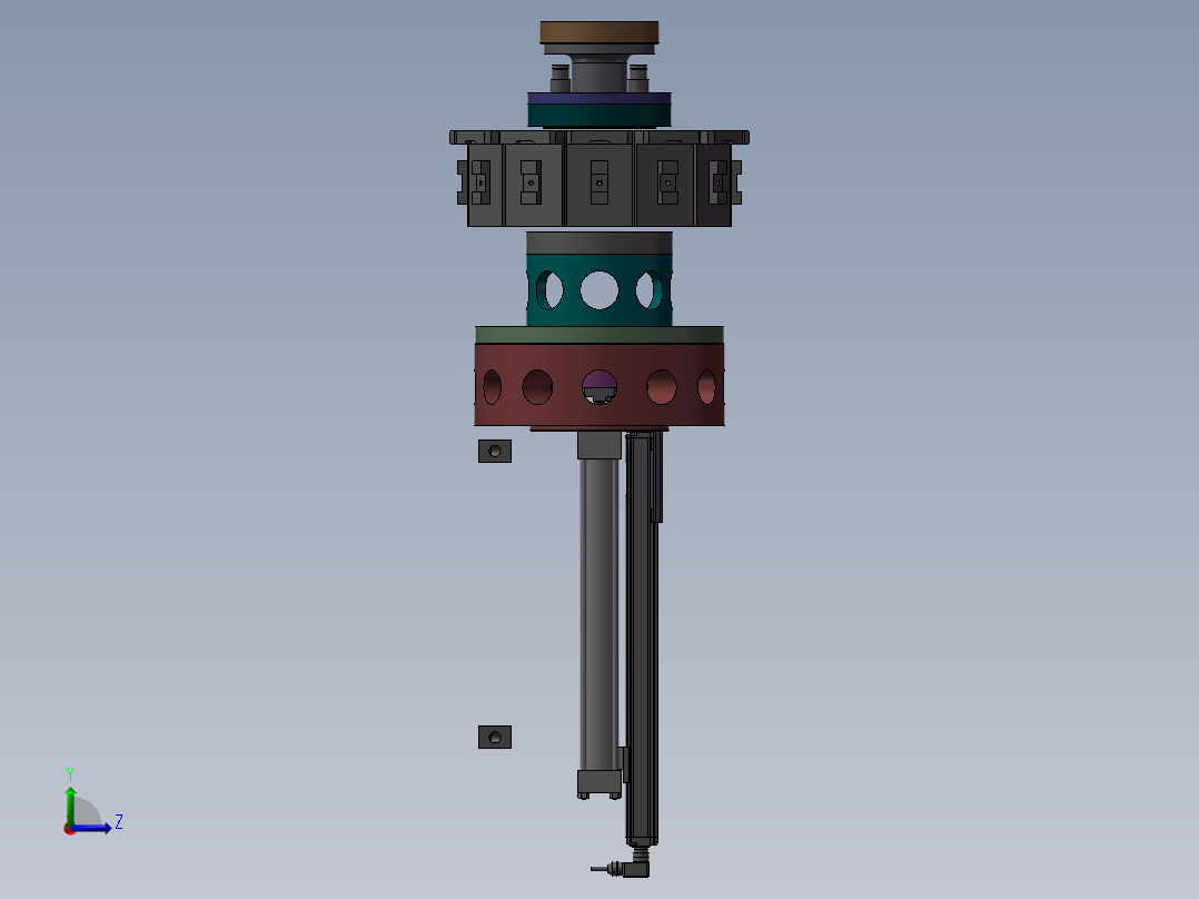 钳口校准器左视图