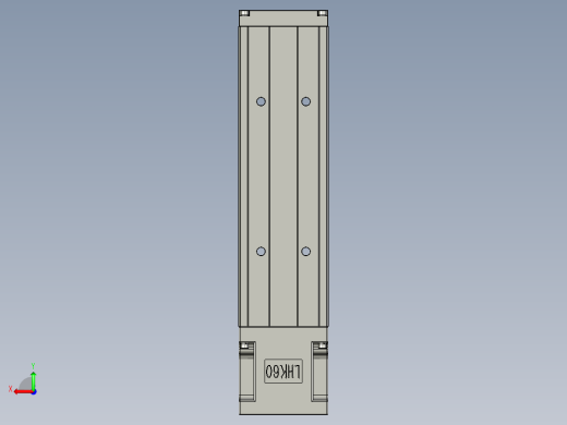 直线模组LHK60C-200A1-F0设计图纸后视缩略图