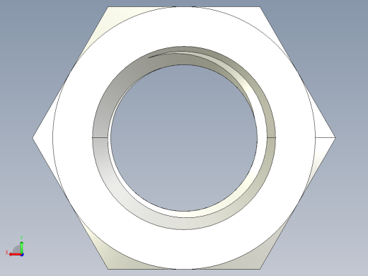 DIN 934 螺母-M24 Nut.STEP后视缩略图