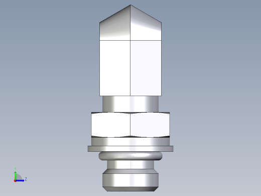 卡套式工业通用硬管接头EO_Adjustable_Locknut_elbow_WEE04LLM10X1ORCF左视缩略图