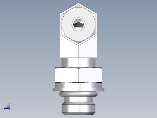 卡套式工业通用硬管接头EO_Adjustable_Locknut_elbow_WEE04LLM10X1ORCF右视缩略图