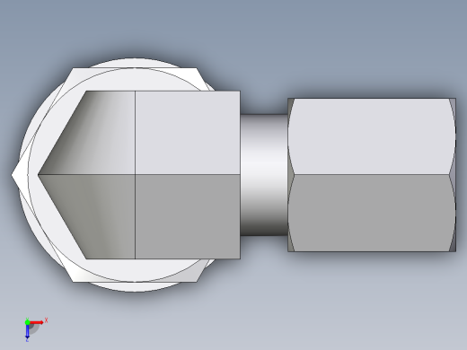卡套式工业通用硬管接头EO_Adjustable_Locknut_elbow_WEE04LLM10X1ORCF俯视缩略图
