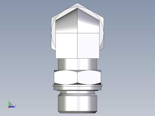 卡套式工业通用硬管接头EO_Adjustable_Locknut_elbow_WEE20ZSMCF左视缩略图