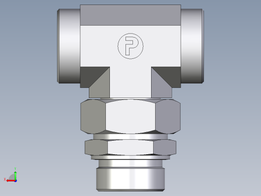 卡套式工业通用硬管接头EO_Assembled_adjustable_standpipe_branch_tee_EVT42LROMD71后视缩略图