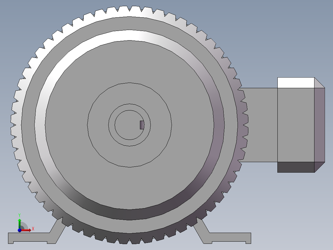 YE3-112M-4三相异步电动机4Kw前视图