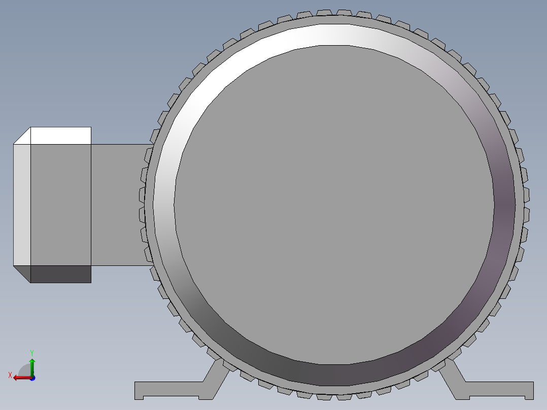 YE3-112M-4三相异步电动机4Kw后视图