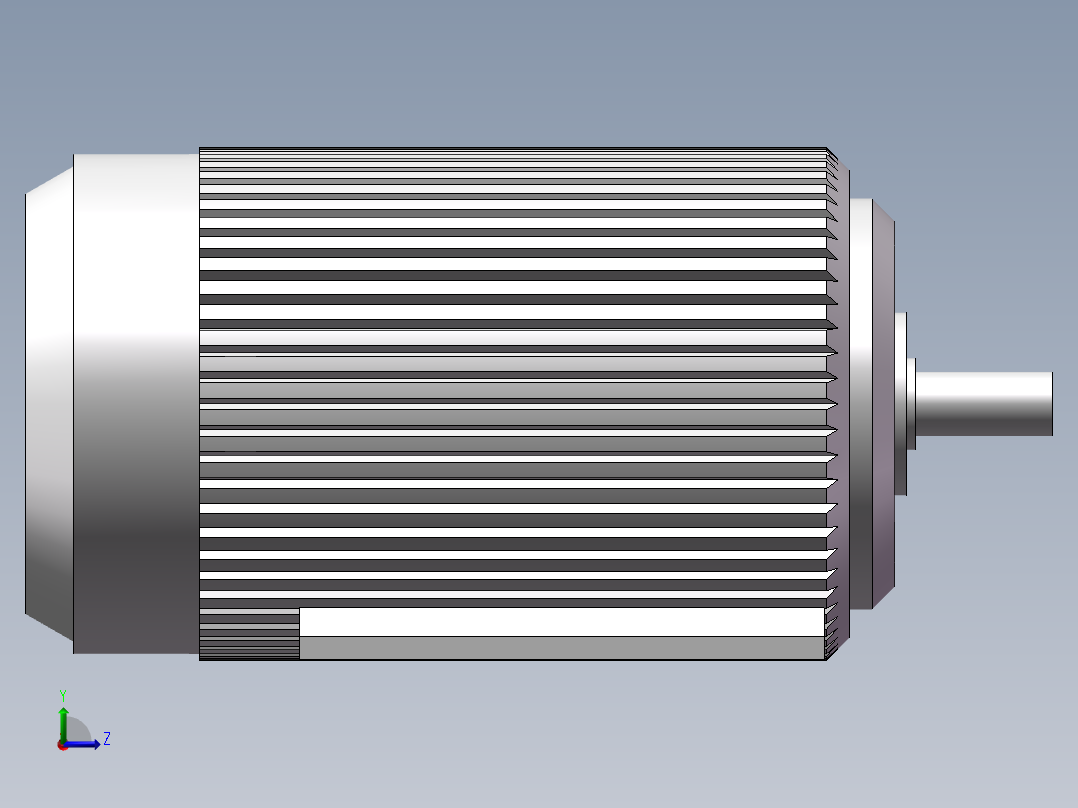 YE3-112M-4三相异步电动机4Kw左视图