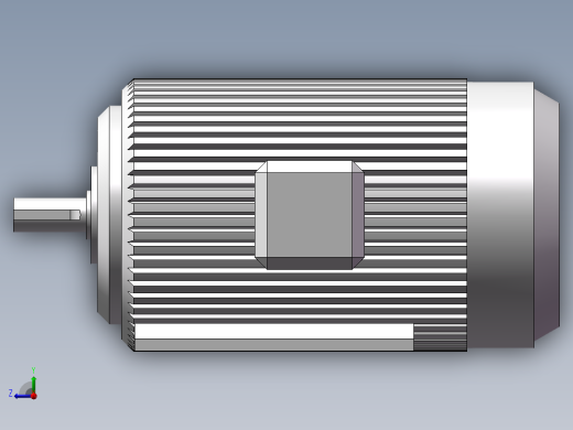 YE3-112M-4三相异步电动机4Kw右视缩略图