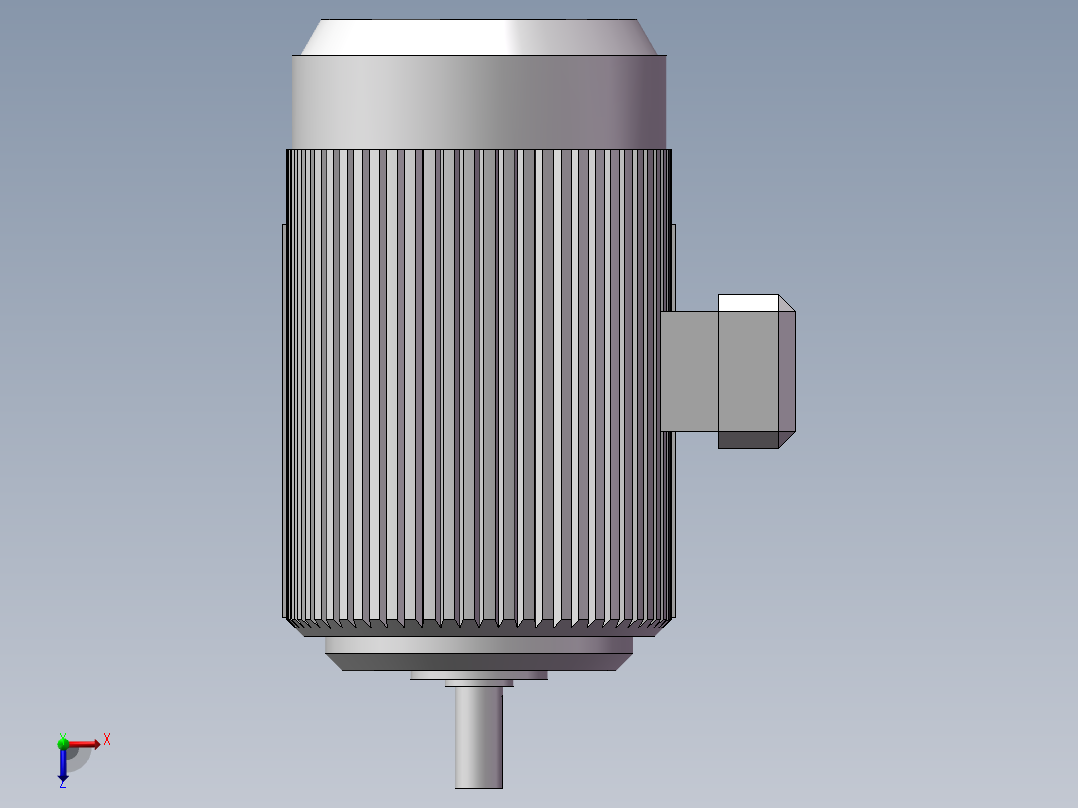YE3-112M-4三相异步电动机4Kw俯视图