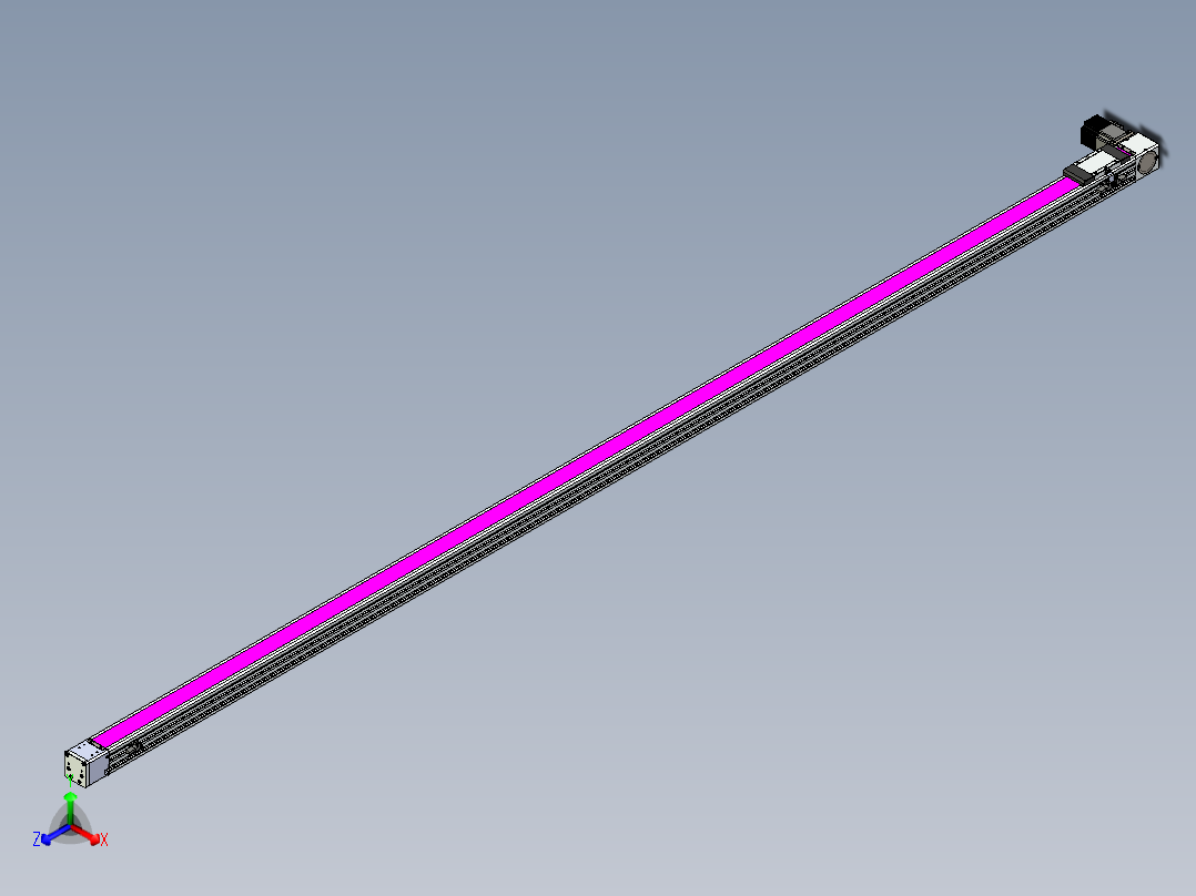 同步带滑台-欧规BC6-L120-S2900-L-P40-D3正等轴测图
