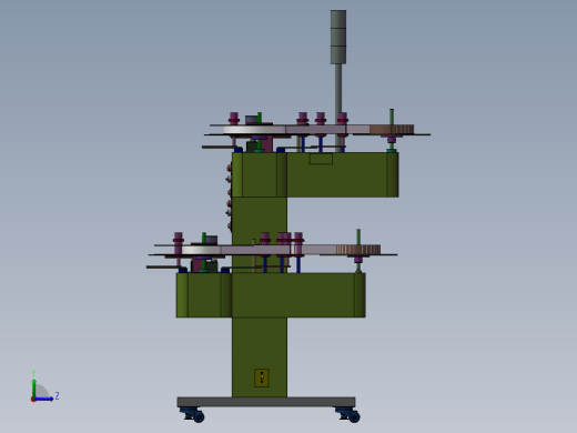 卧式双层收料架左视缩略图