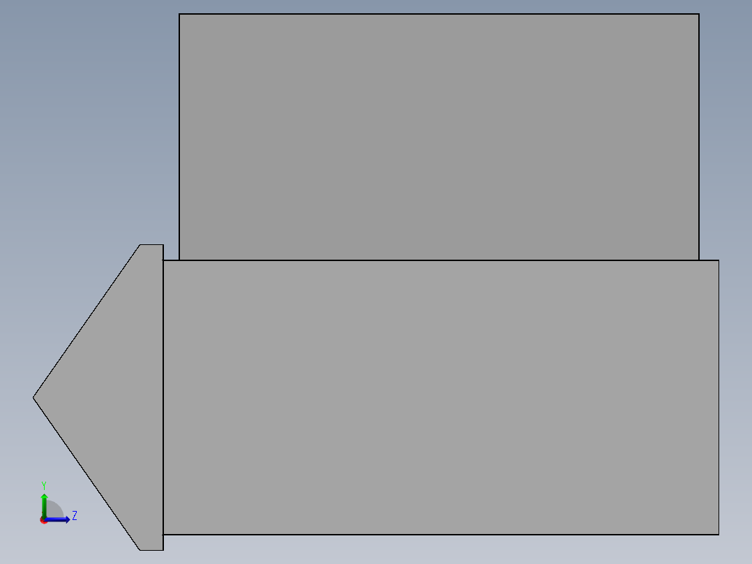 不锈钢户外装饰柜左视图