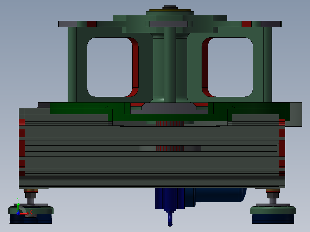 槽轮机构 3D模前视图
