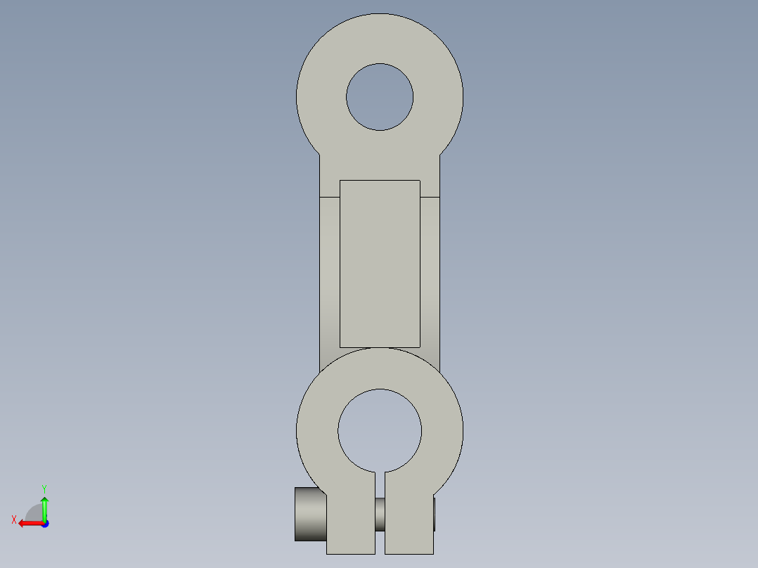 擺動式張力器SWT-3D多系列多零件图纸模型后视图