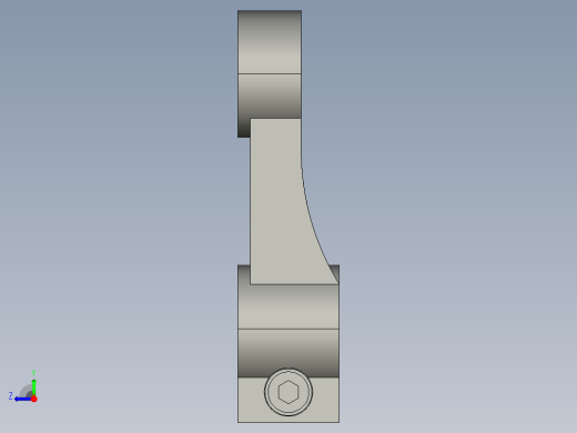 擺動式張力器SWT-3D多系列多零件图纸模型右视缩略图
