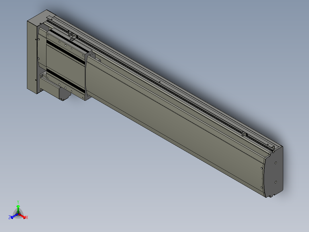 VF丝杆传动-一般环境VF22-S950-BL主视图