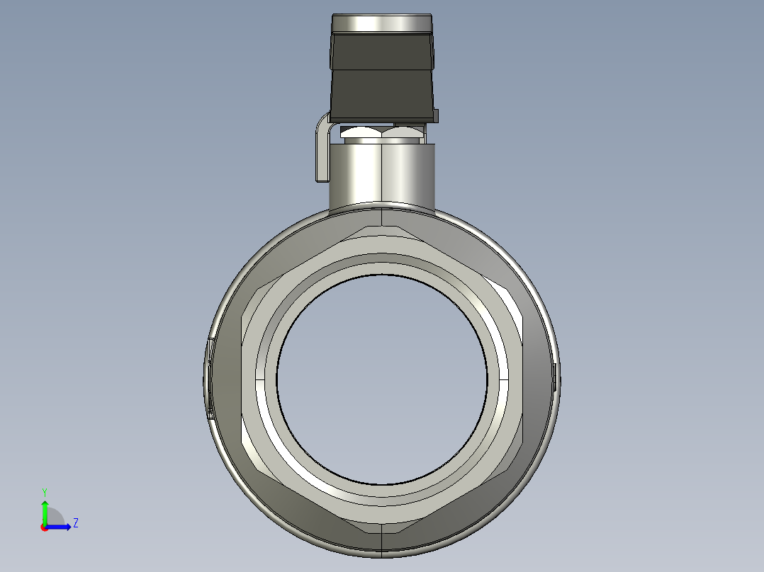 球阀STEP _ IGES左视图