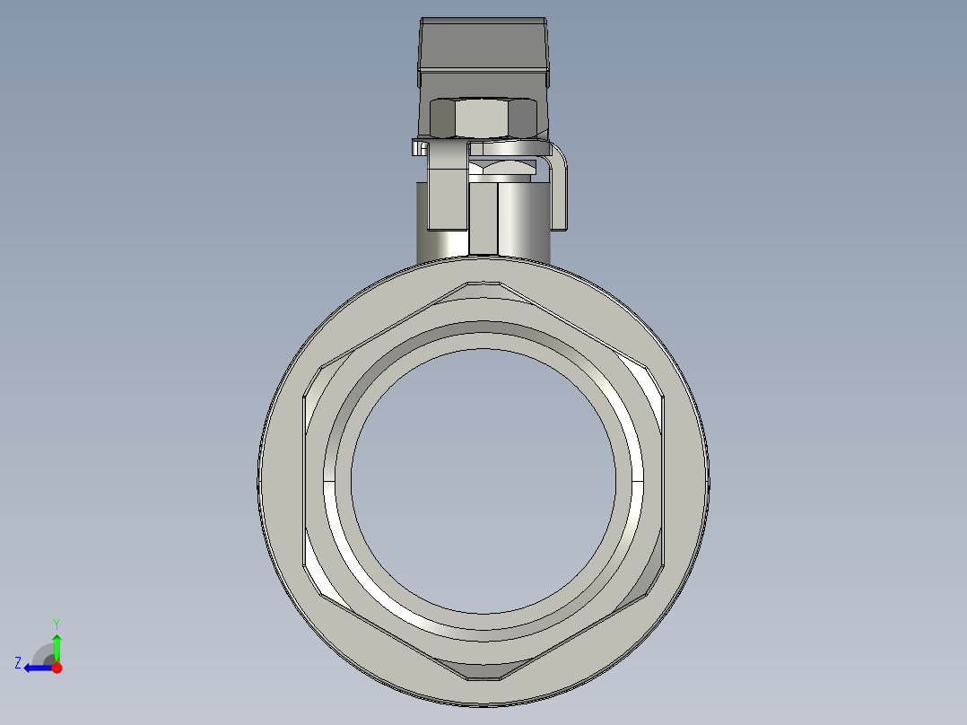 球阀STEP _ IGES右视图