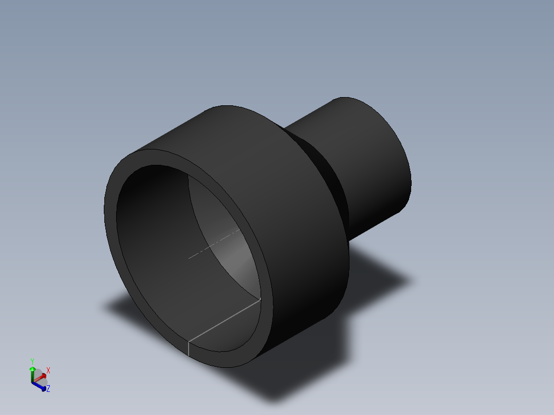 PVC管件-4X2 r-SOCKET正等轴测图