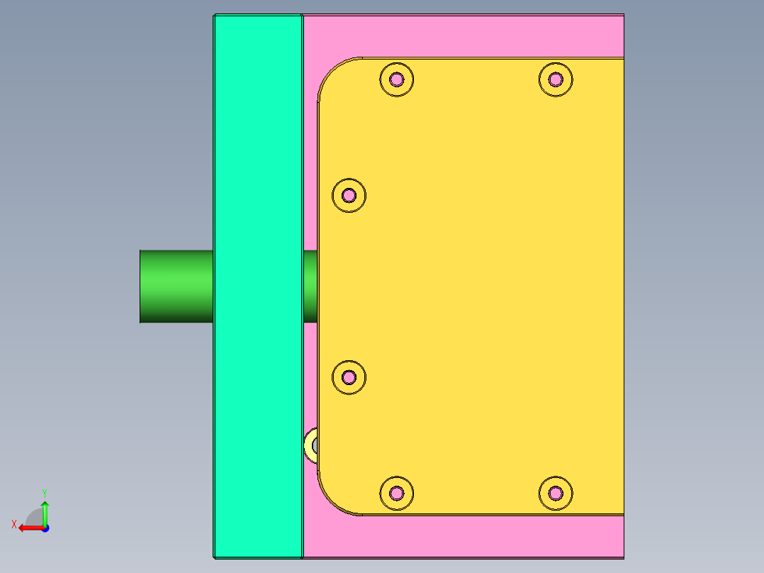 CNC5笔记本CNC工装夹具三维模型-0620-A后视图