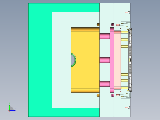 CNC5笔记本CNC工装夹具三维模型-0620-A左视缩略图