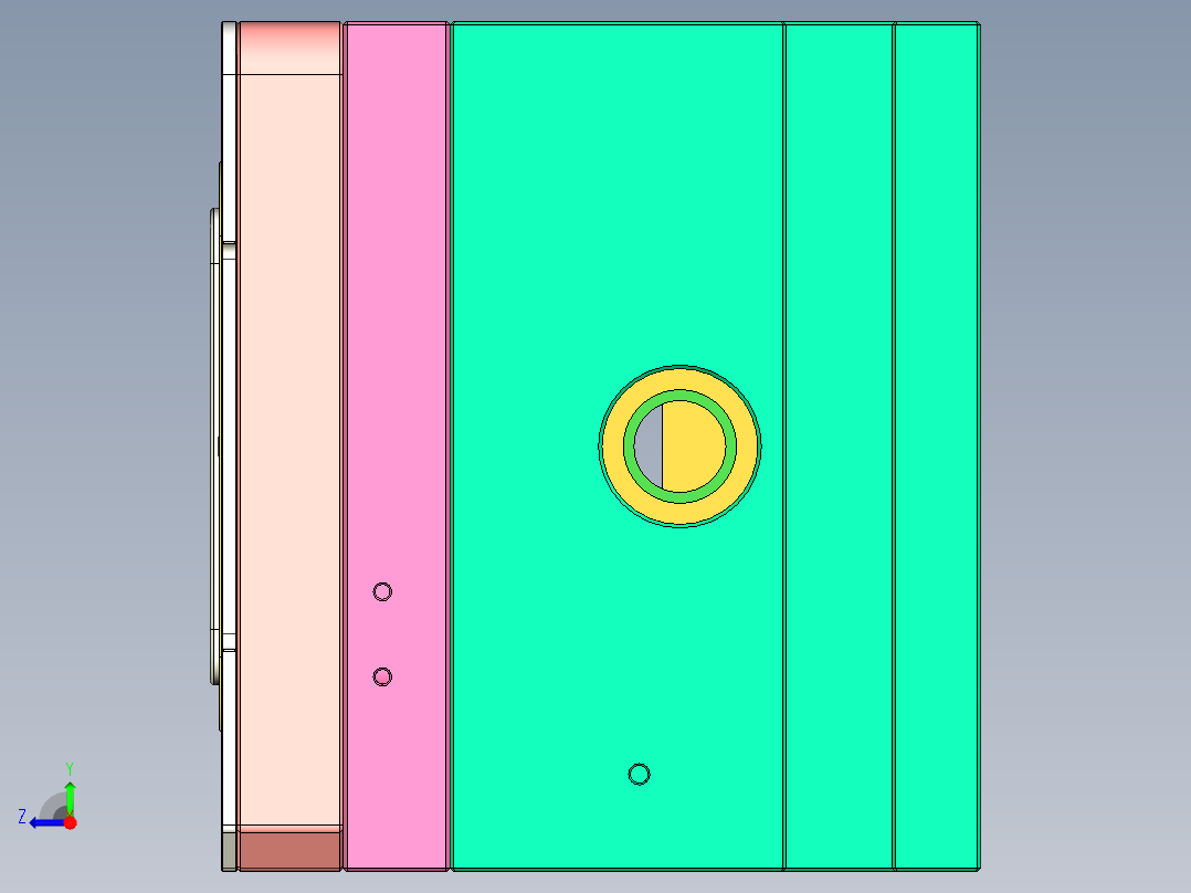 CNC5笔记本CNC工装夹具三维模型-0620-A右视图