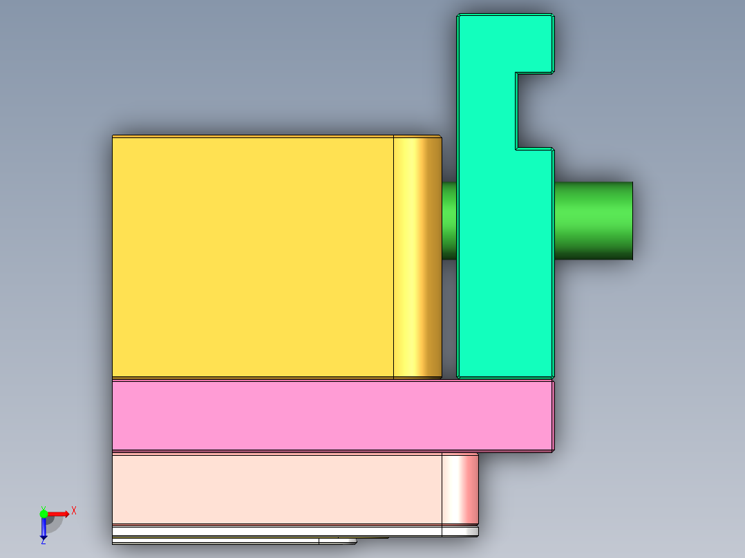 CNC5笔记本CNC工装夹具三维模型-0620-A俯视图
