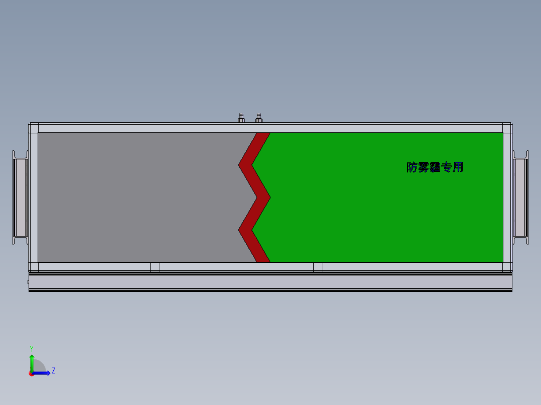 防雾霾机组sw15可编辑左视图