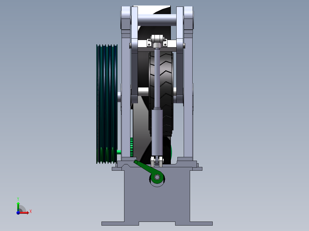 轮胎里程试验机sw16可编辑前视图