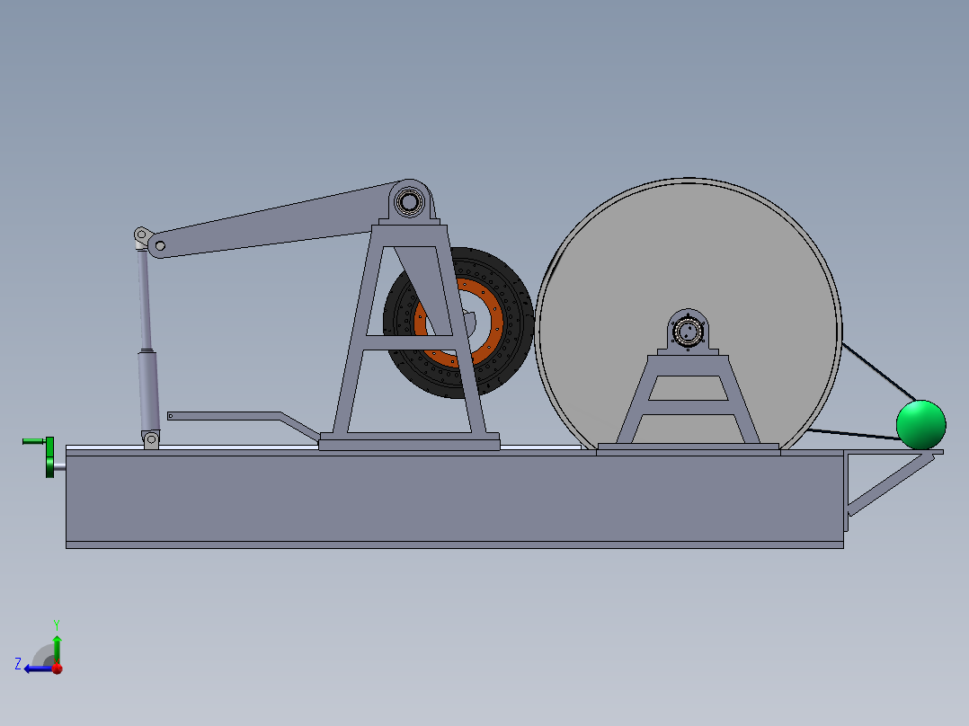 轮胎里程试验机sw16可编辑右视图